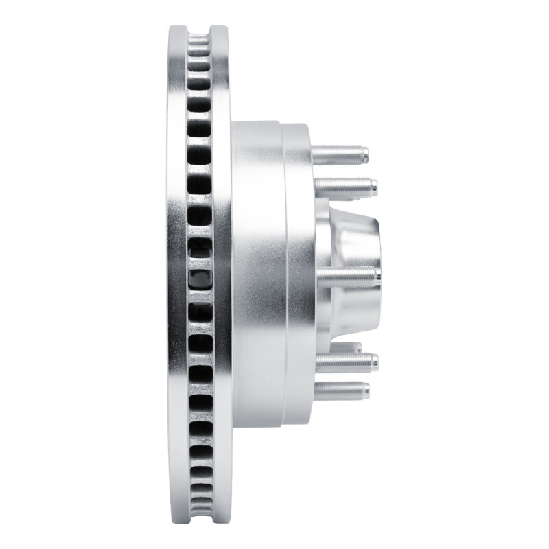 Ford E-350 Super Duty Brake Rotor (1) - Front Right - R1 Concepts - Drilled & Slotted - Silver - `08-`25